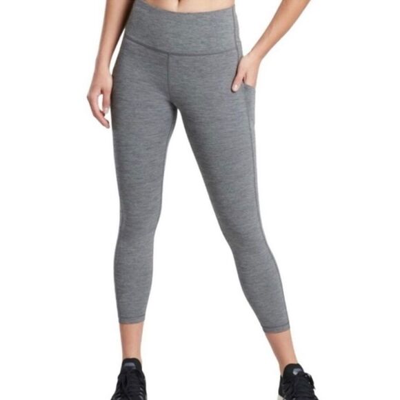 Athleta Ultimate Stash Pocket Capri Leggings Heather Gray Women’s Size Small - Picture 3 of 11